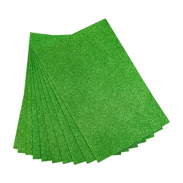10 hojas de espuma para manualidades con purpurina para origami, papel de esponja para flores artificiales A
