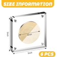thumbnail image 2 of 2 Pack Challenge Coin Display Holder Case Square Shape Acrylic Coin Display Frame for Collectors Military Challenge Coin Antique Coin (2 Inch), 2 of 7