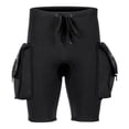 thumbnail image 4 of FcBaudy Men Solid Color Wetsuit Conjoined Long Sleeves Sun Protection Wetsuit Swimming Keep Warm Pants Men polyester Bikinis Tops, 4 of 9
