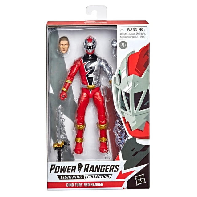 Figura Dino Fury Red Ranger Hasbro Power Rangers 6 Pulgadas