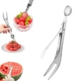 thumbnail image 2 of Hot Sale!Watermelon Choxila,Stainless Steel Watermelon Cutter Cool Watermelon Knife Fun Watermelon Cutting Tool With 2PCS, 2 of 5