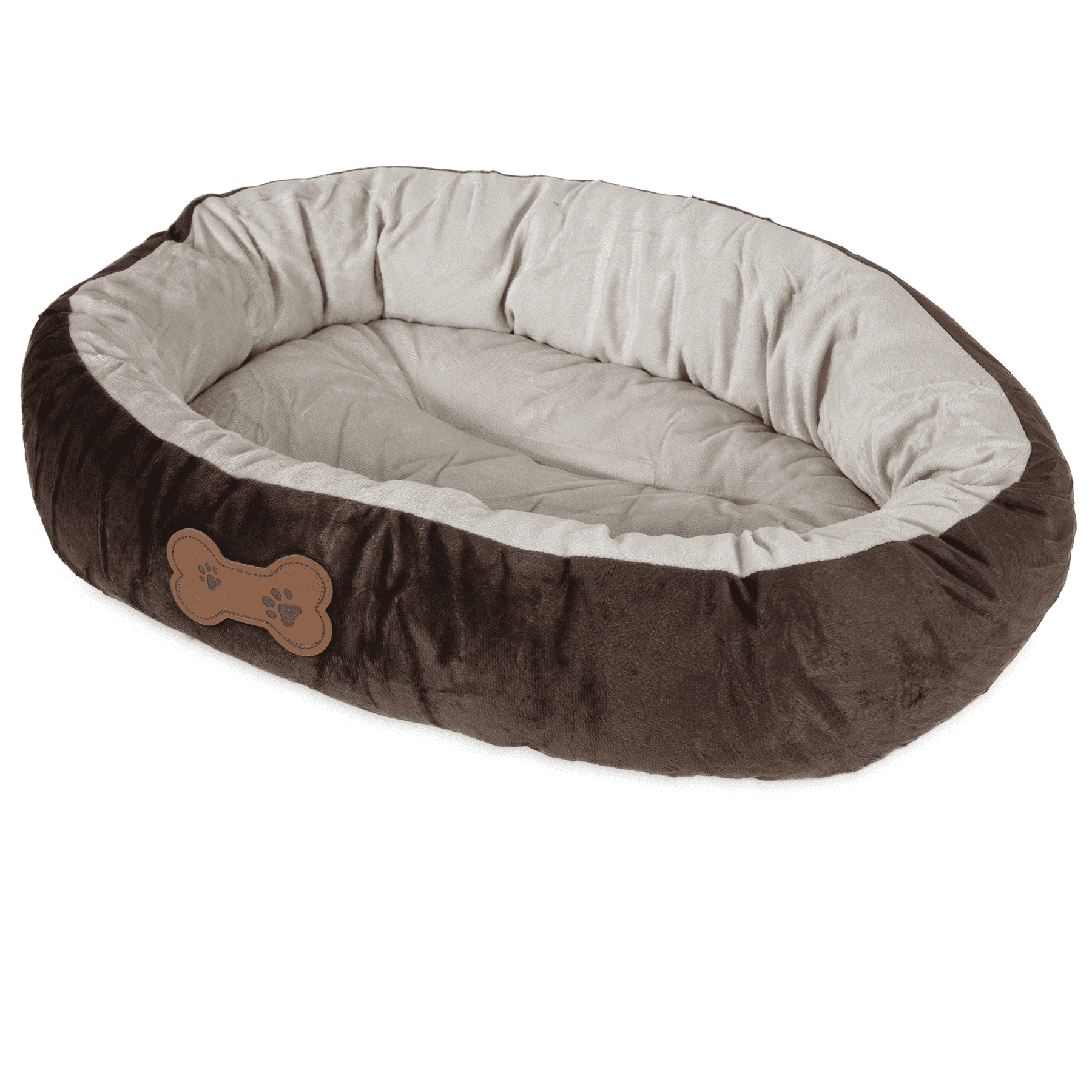 Photo 1 of Aspen Pet Oval Bone Applique Bolster Dog Bed