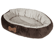 Aspen Pet Oval Cuddler Pet Cat Bed, Brown