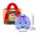 thumbnail image 2 of Christmas Mystery Rainbow Plush Dumpling Squishy, Cute Stuffed Dumpling Squishies Plushies Fidget Toy, Christmas Collectible Stress Relief Gift with Simulated Steamer & Fuzzy Handle,Home Decor, 2 of 3