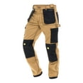 thumbnail image 5 of SkylineWears Men's Utility Work Pants - Carpenter Trousers with Multi-Pockets for Construction Safety Khaki W34-L32, 5 of 7