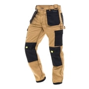 SkylineWears Men's Utility Work Pants - Carpenter Trousers with Multi-Pockets for Construction Safety
