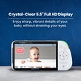 thumbnail image 4 of Monitor para bebé Babysense Full HD de 5,5" con pantalla dividida y 2 cámaras, 4 of 9