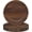 brown 1, variant on Round Charger Plates Set of 12, 13 Inch Brown Charger for Dinner Plates, Faux Plate Chargers, Rustic Table Chargers for Weddings, Party