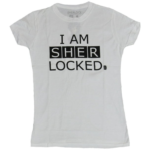 Sherlock Holmes Sherlock c Tv Series Girls Juniors T Shirt I Am Sherlocked Large Large Walmart Com Walmart Com
