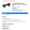 thumbnail image 2 of Tie Rod End Adjusting Sleeve - Compatible with 1975 - 1986 Chevrolet C30 - AC Delco, 2 of 2