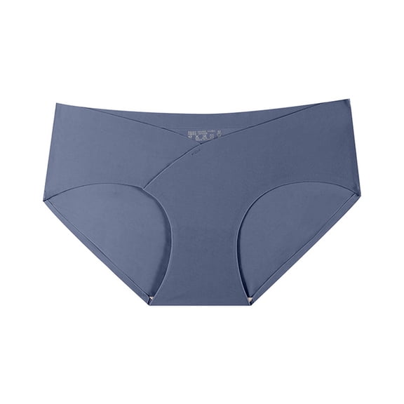 Guieoi Womens Underpant Plus Size Underwear Stretchy Soft Breathable Panties Low-Rise Thin-Style Briefs Blue XL