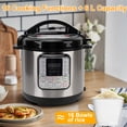 thumbnail image 6 of 6.5 Quart Electric Pressure Cooker, 16-in-1 Multi-Functional Slow Cooker, Rice Cooker, Saute Pan, Soup Pot, Egg Cooker, Warmer, Preset Cooking, Stainless Steel, 6 of 16