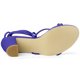 thumbnail image 5 of Sandalias de Tacón Grueso Allegra K Ordón Arriba Correas de Tiras para Mujeres Azul Oscuro 41, 5 of 6