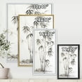 thumbnail image 4 of Designart 'Vintage Black and White Bamboo II' Traditional Framed Canvas Wall Art Print, 4 of 5