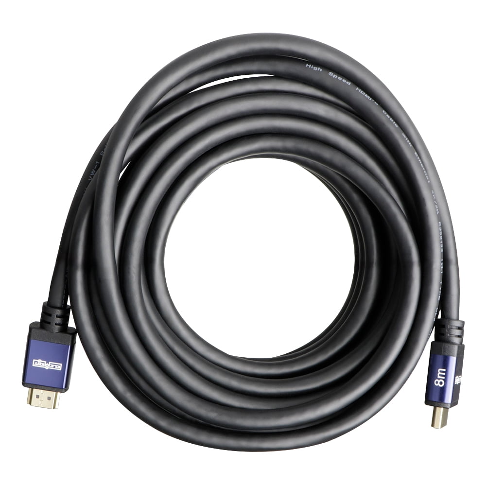 Element-Hz™ 4K HDMI Cable High Speed w/ Ethernet (Navy Ends = 8 Meters / 26.2ft)