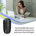 thumbnail image 3 of Xingzhi USB Mini Air Humidifier with LED Car Diffuser Automatic Mist Sprayer Electric Conditioner Cooling Evaporative Purifier Black 1Set, 3 of 6