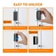 thumbnail image 5 of Cerradura de Seguridad para el Hogar, Cerradura de Refuerzo para Puerta Delantera, para Niños, Resistente A 362 Kg, Paquete de 2, Color Negro., 5 of 5