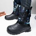 thumbnail image 4 of vauyc Winter Boots Snow Boots for Men Winter Snow Boots Insulated Mid Calf Outdoor Boots with Sole for Cold Weather, 4 of 6
