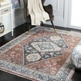 thumbnail image 2 of SAFAVIEH Jasmine Oswin Geometric Area Rug, Rust/Navy, 5'3" x 7'7", 2 of 8