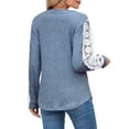 thumbnail image 5 of UVN Long Sleeve Shirts for Women Fall V Neck Lace Blouses Casual Dressy Tunic Pullover Sweaters Tops, 5 of 8