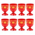 thumbnail image 1 of EeaseCA 8 Pcs Gobelets à Vin Design Thème Mariage Chinois Mini Gobelets Calice Rouge Fournitures pour la Maison, 1 of 8