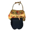 thumbnail image 2 of Faithtur Family Matching Swimsuit, Orange Print Sleeveless Bikini Set Swimming Trunks Bathing Suit, 2 of 6