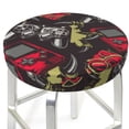 thumbnail image 3 of Lsque Vintage Gaming Round Bar chair cushion covers Velvet Fabric Premium Comfort Protects from Scratches and Stains for 14-17 Inch Chair- 12 inch, 3 of 7