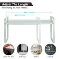 thumbnail image 4 of Unique Bargains Expandable Cabinet Shelf Organizers, Kitchen Counter Shelves, Stackable Counter Storage Shelf for Bathroom Pantry, Green, 4 of 6