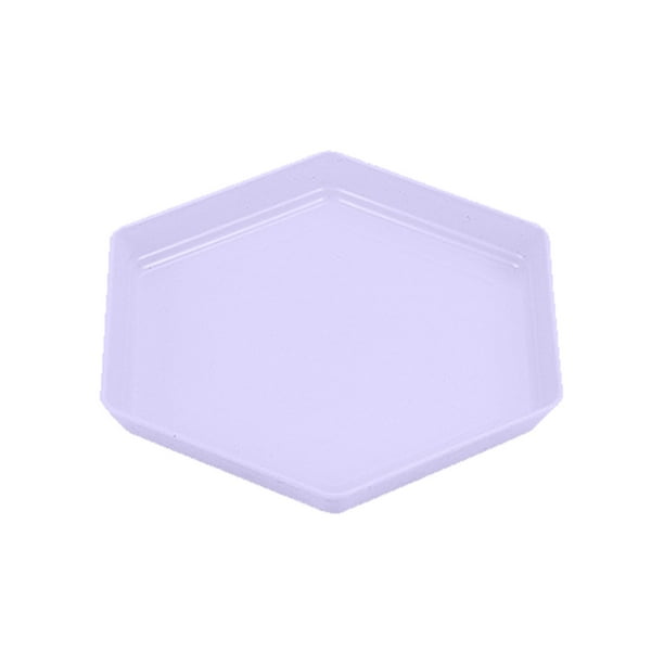 Pisexur Batería de cocina Platos hexagonales, platos de cena impenetrables, aptos para lavavajillas y microondas, platos de plástico reutilizables y ligeros para coci para la cocina del hogar