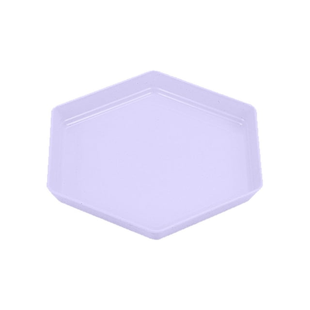 Assiettes en Plastique Réutilisables Assiette Hexagonale à Immersion Lave-Vaisselle Four Micro-Ondes Sécurité Assiette en Plastique Réutilisable Cuisine Ou Camping Assiette Légère 6,69 X 6,69 Pouces Assiettes de Souper en Plastique