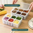 thumbnail image 3 of MesaSe Refrigerator Storage Box Replacement Transparent 6 Grid Stackable Home Kitchen Ginger Organizer Drainer Accessories, 3 of 10
