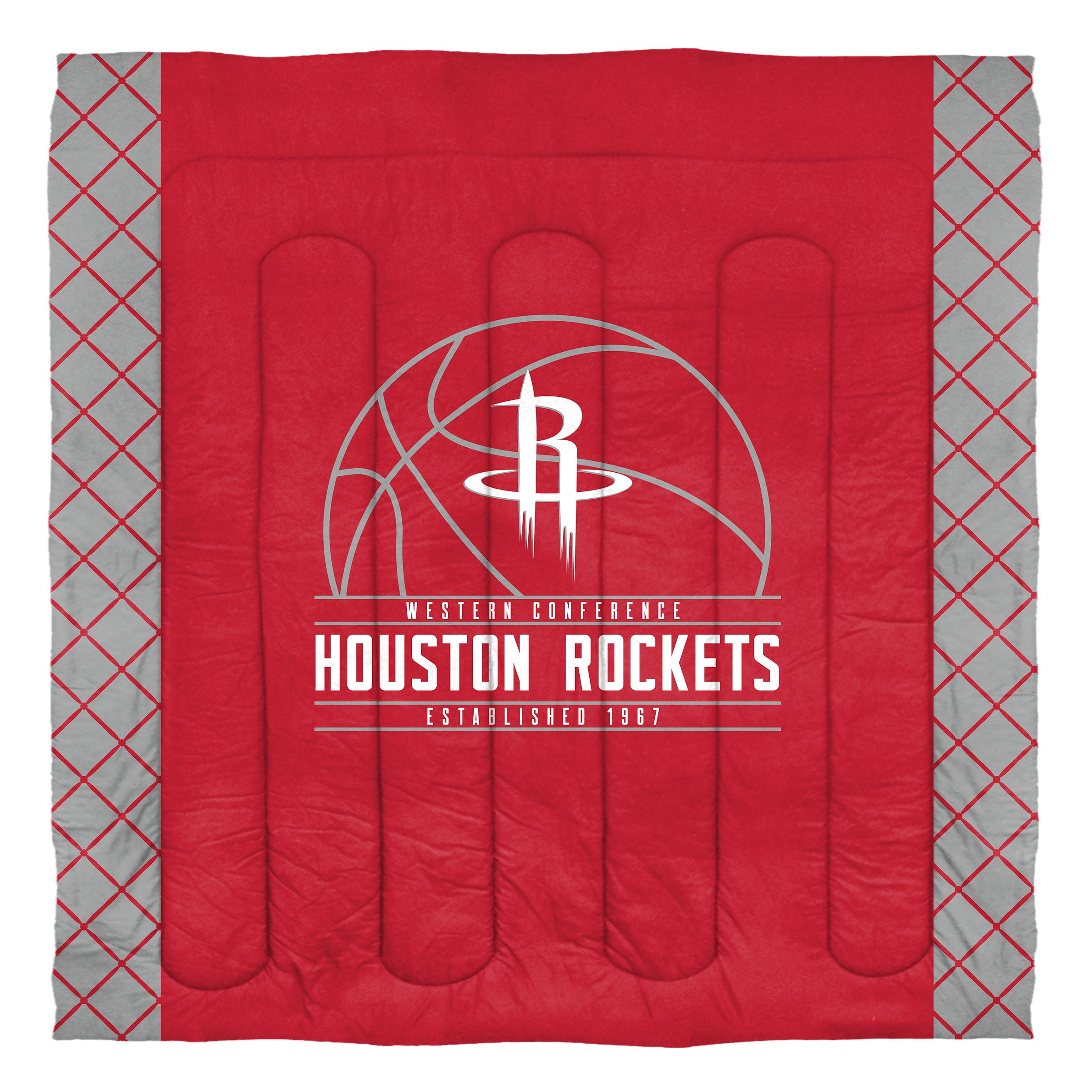 Houston Rockets "Reverse Slam" Full/Queen Comforter & Shams Set