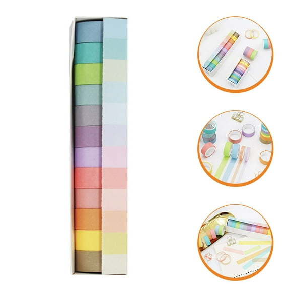UPOUART Decorative Masking Tape Colored Wasabi Tapes Assorted Color 12 Rolls Easily Tearable