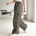 thumbnail image 5 of Avtoify Girls Pants Unisex Children's Spring/Fall Solid Color Elastic Waist Double Pocket Stylish Long Pants, 5 of 8
