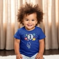 thumbnail image 5 of Olive Loves Apple 1st Birthday Rocket Astronaut Themed T-Shirts with Moon Balloon and Planets for Boys and Girls Vintage Royal Shirt 18 Months, 5 of 6