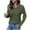 Army Green, variant on Blouses for Women Dressy Casual Lace Trim V Neck Tunic Tops Textured Soft Long Sleeve Shirts Fashion Clothing
