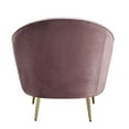thumbnail image 4 of Benjara Chair with Curved Silhouette and Sloped Arms, Pink, 4 of 5