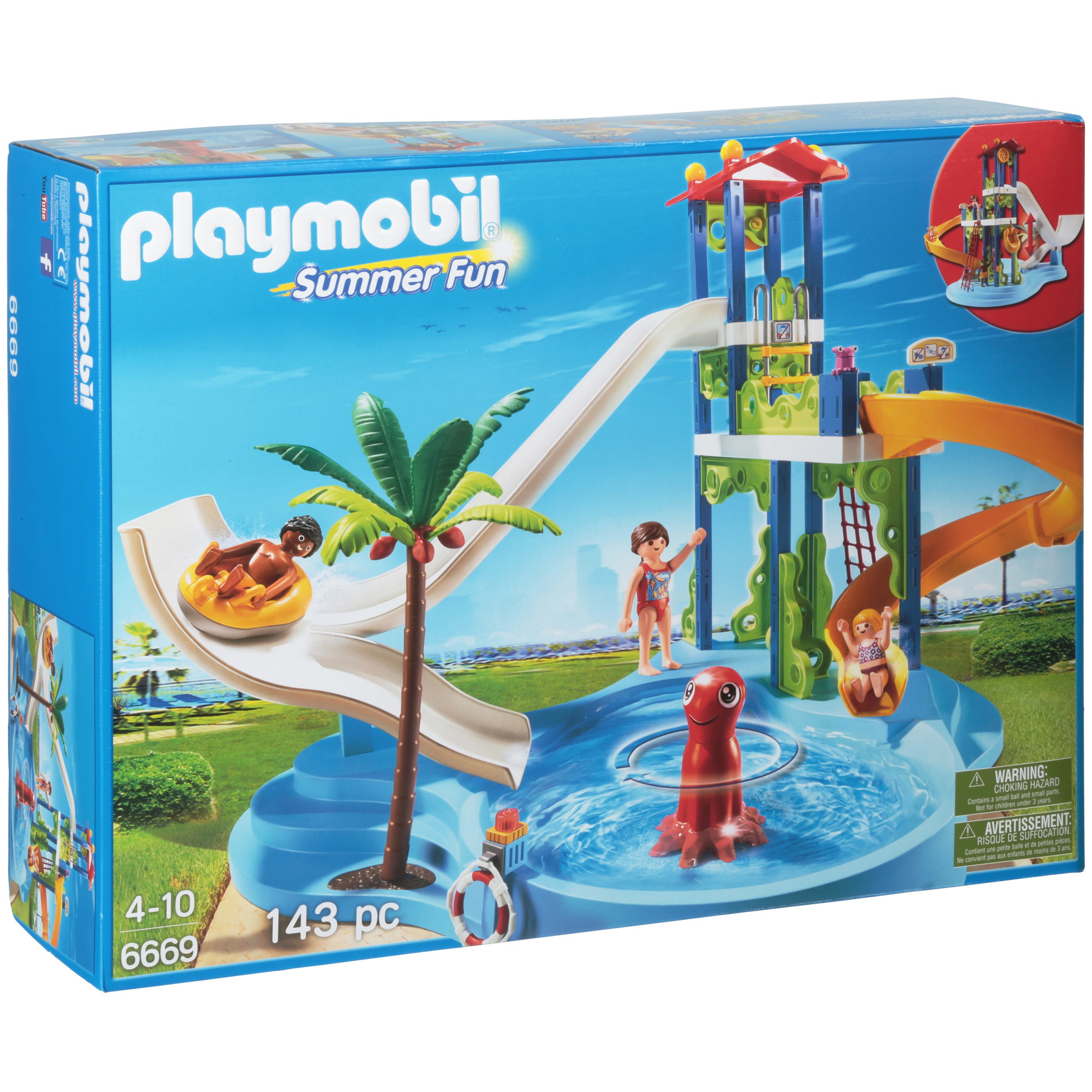 PLAYMOBIL 6670 Summer Fun Water Park Play Area Multicolor for sale online 