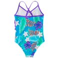 thumbnail image 3 of 4-12Y Big Little Girls One Piece Swimsuits Hawaiian Ruffle Swimwear Beach Bathing Suit UPF 50+, 3 of 7