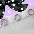 thumbnail image 4 of Homewish Boys Girls Kawaii Bow Knot Black Out Curtains,Polka Dots Curtains Pack of 2 (42x63 Each),Black Purple Bedroom Curtains,Breathable Home Decor, 4 of 6