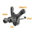 thumbnail image 4 of MOMOJIA Vibration Proof Car Vent Phone Bracket Y Shaped ABS Design Tool Less Installation, 4 of 19