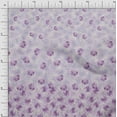 thumbnail image 1 of oneOone Cotton Flex Pastel Purple Fabric Leaves & Flower Panel Sewing Material Print Fabric By The Yard 40 Inch Wide, 1 of 3