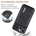 thumbnail image 5 of Detachable Back Cover For iPhone 15 Pro Max 15Plus 15Pro 14ProMax 14Pro 14Plus 13ProMax 13 13Pro 12ProMax 12 12Pro 11 Pro Max  Wallet Case with Card Holder Magnetic For iPhone 15 Leather Phone Cases, 5 of 9