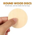 thumbnail image 5 of Toyvian 50Pack Drilled Wood Circles Round Disc Ornament Natural Color for DIY Crafts Parties Artists, 5 of 8