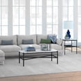 thumbnail image 3 of Evelyn&Zoe Metal Marble Coffee Table in Black and Bronze, 3 of 7