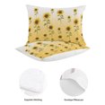 thumbnail image 6 of Queen Quilt Set 90''x96'', Sunflower Fall Lightweight Summer Bedspread Coverlet Set with 2 Pillow Shams, Thanksgiving Floral Autumn Pastoral Breathable All Season Quilt Bedding for Bedroom/Guest Room, 6 of 7