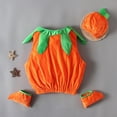 thumbnail image 6 of LIIPEE Kids Halloween Costumes Boys Girls Unisex Glow In The Dark Pumpkin Fancy Dress Up Clothes 3 Piece,6-7 Years, 6 of 9