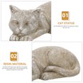 thumbnail image 3 of MOVTOTOP Cadeau Commémoratif pour Chat Statue Ornement en Résine Pierre Commémorative pour Chat Pierre Commémorative pour Jardin, 3 of 8