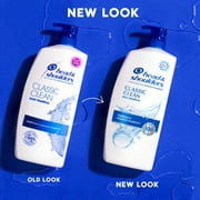 (2 pack) Head & Shoulders Dandruff Shampoo, Classic Clean, with 1% Pyrithione Zinc, 28.2 fl oz