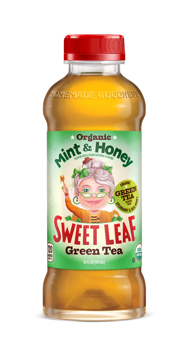 Sweet Leaf Tea Iced Green Tea Mint and Honey Case of 12 16 Fl oz